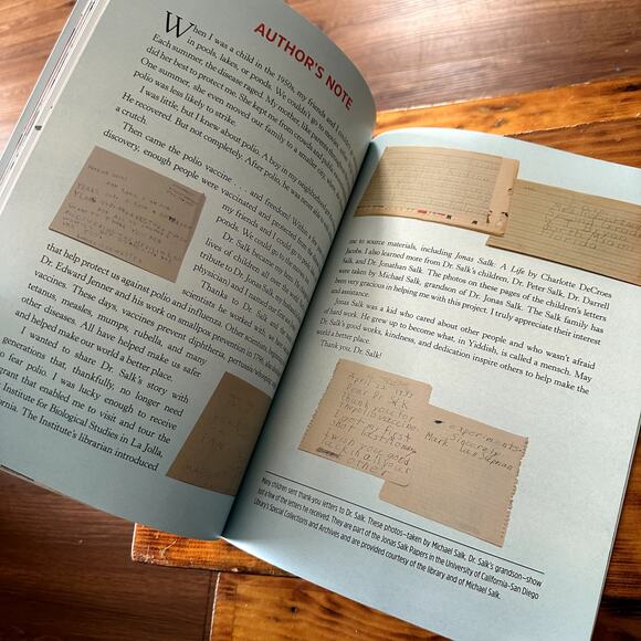 PJ Library The Polio Pioneer Dr. Jonas Salk & The Polio Vaccine Paperback Book - Picture 8 of 10